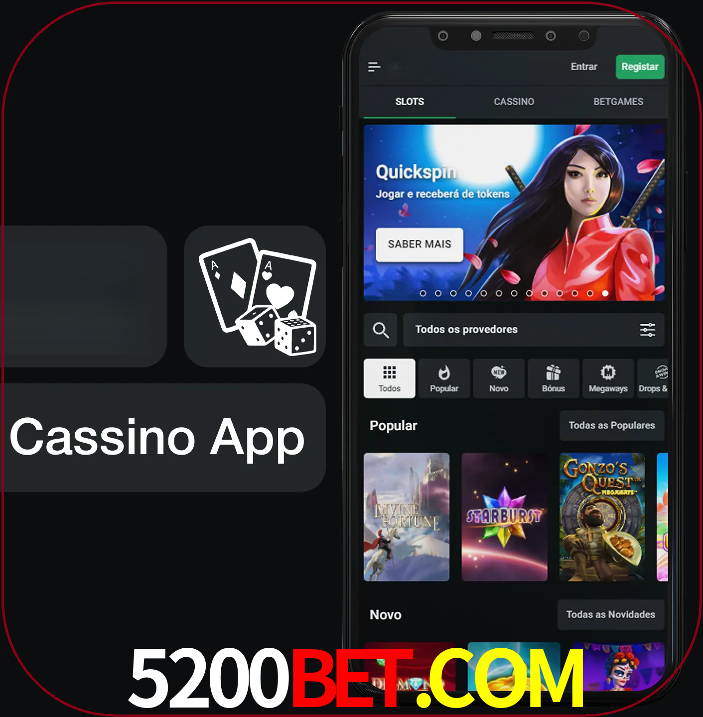 Jogue jogos de cassino e ganhe.