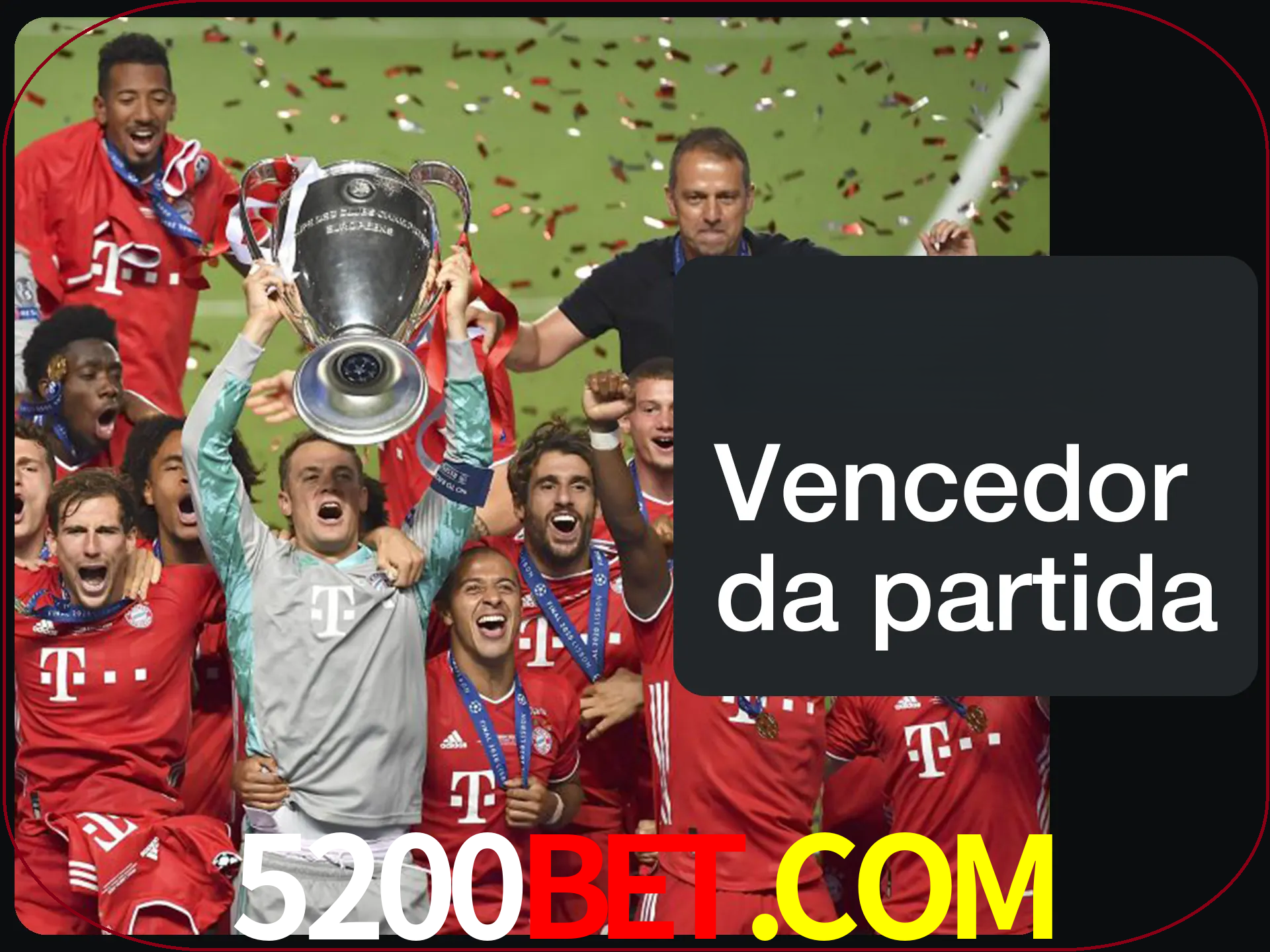 Aposte no vencedor e ganhe uma grande quantia de dinheiro.