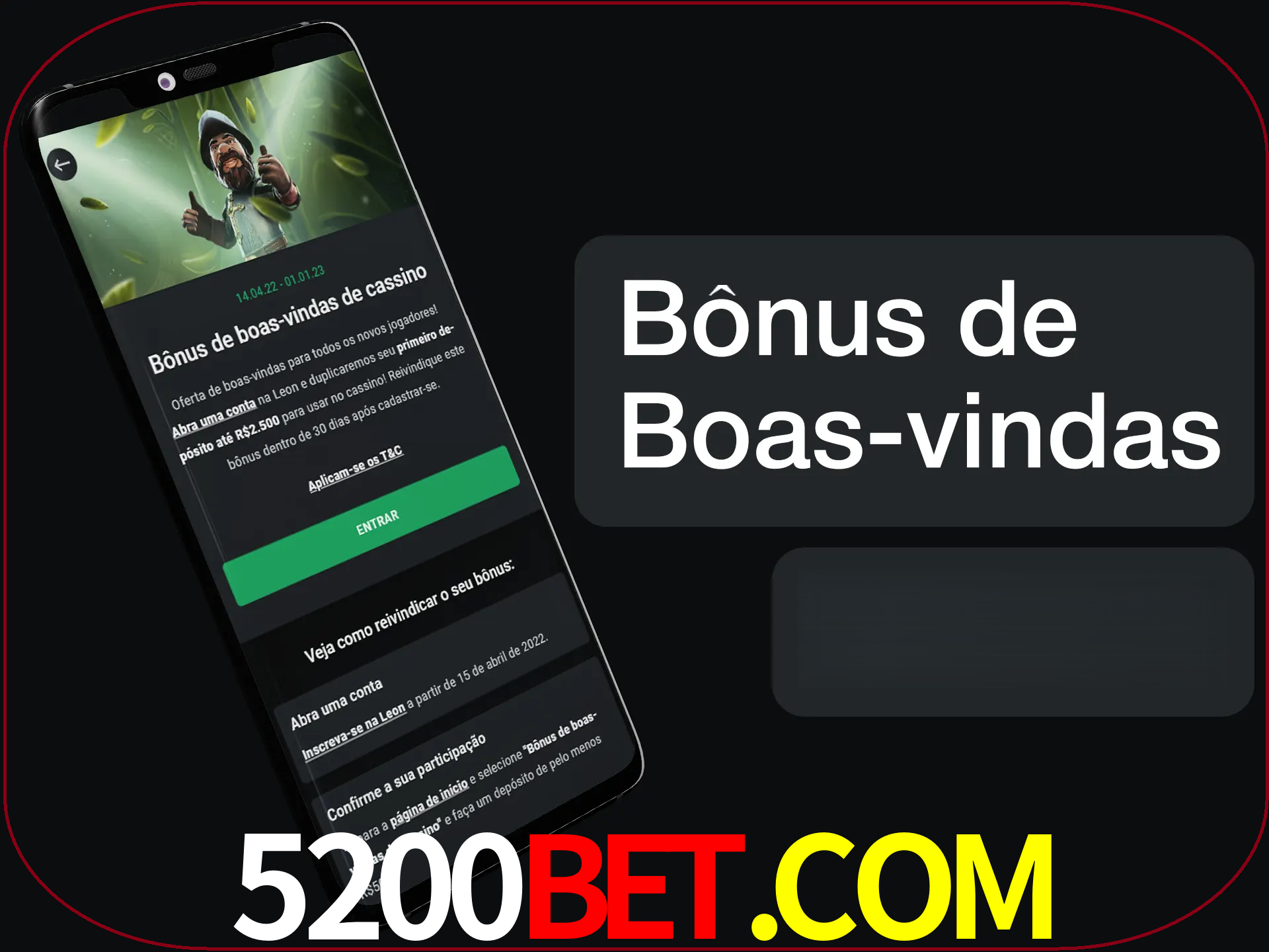 Não se esqueça de usar o bônus de boas-vindas.